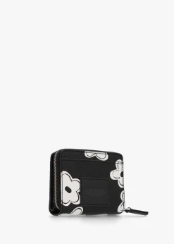 The Daisy Mini Black White Compact Wallet