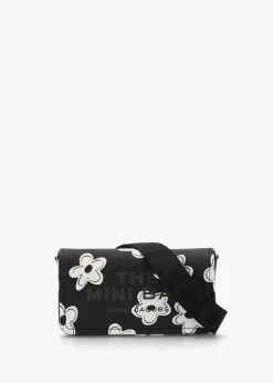 The Daisy Mini Black White Leather Cross-Body Bag