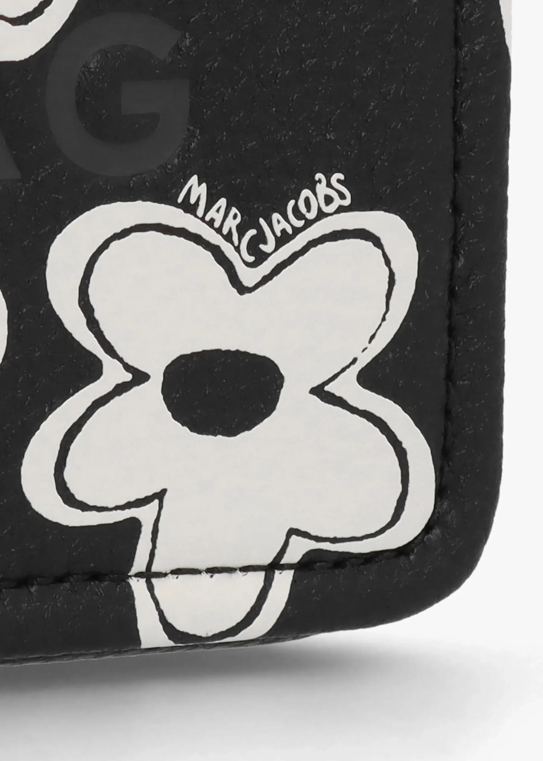 The Daisy Mini Black White Leather Cross-Body Bag