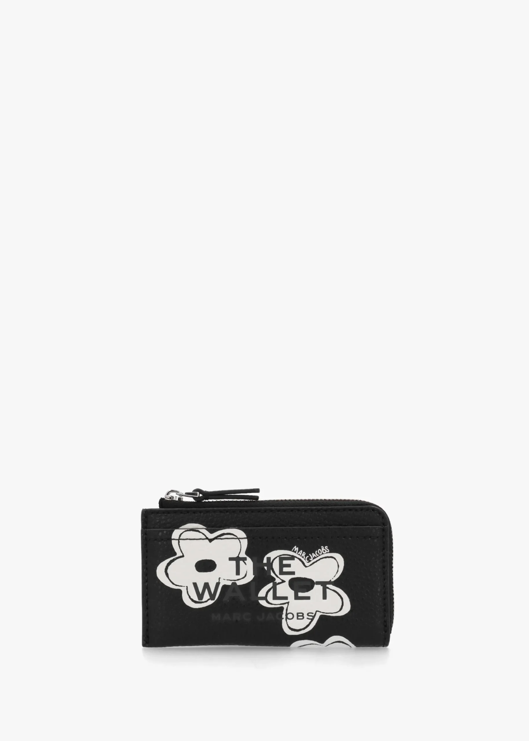 The Daisy Top Zip Multi Black White Wallet