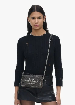 The Denim Chain Black Wash Mini Cross-Body Bag