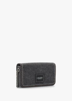 The Denim Chain Black Wash Mini Cross-Body Bag