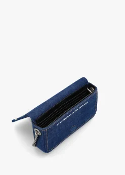 The Denim Chain Dark Wash Mini Cross-Body Bag