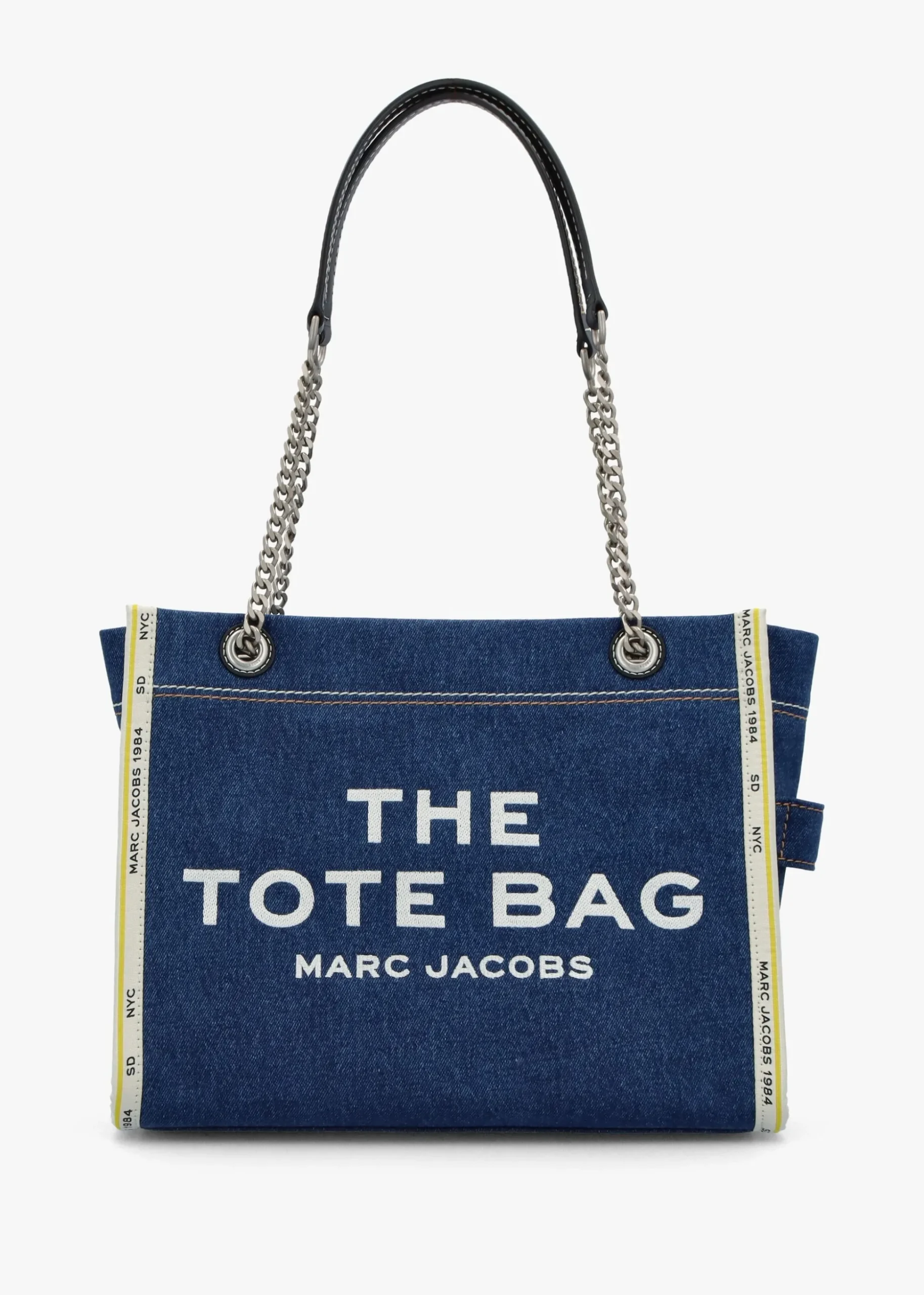 The Denim Chain Medium Dark Wash Tote Bag