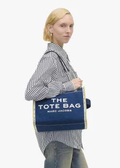 The Denim Chain Medium Dark Wash Tote Bag