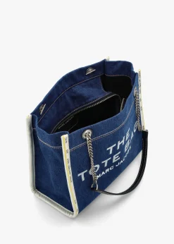 The Denim Chain Medium Dark Wash Tote Bag