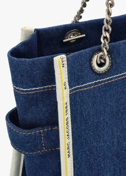 The Denim Chain Medium Dark Wash Tote Bag