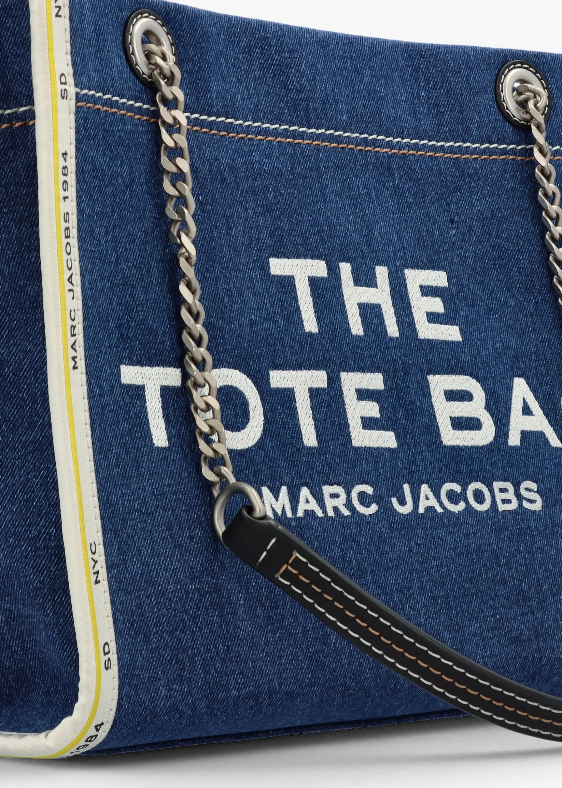 The Denim Chain Medium Dark Wash Tote Bag