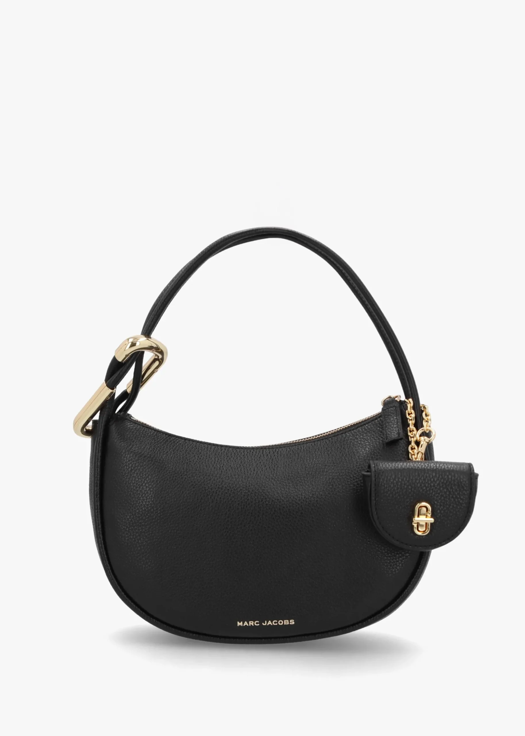 The Dual Black Leather Hobo Bag