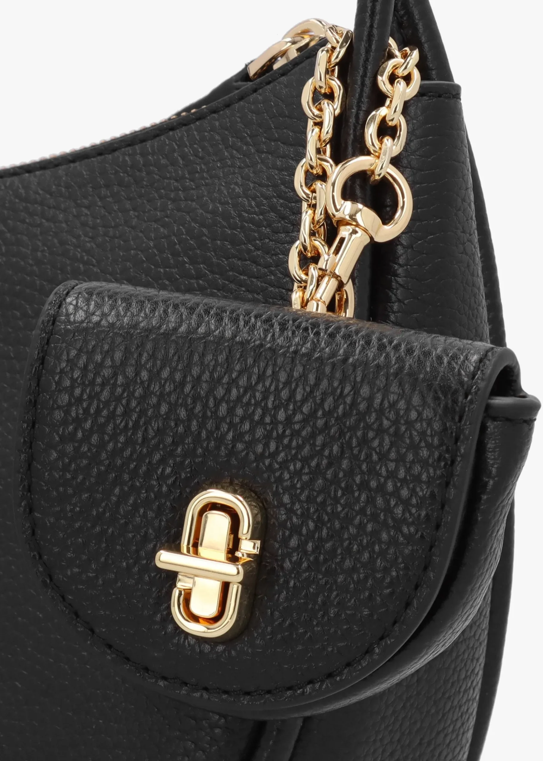 The Dual Black Leather Hobo Bag