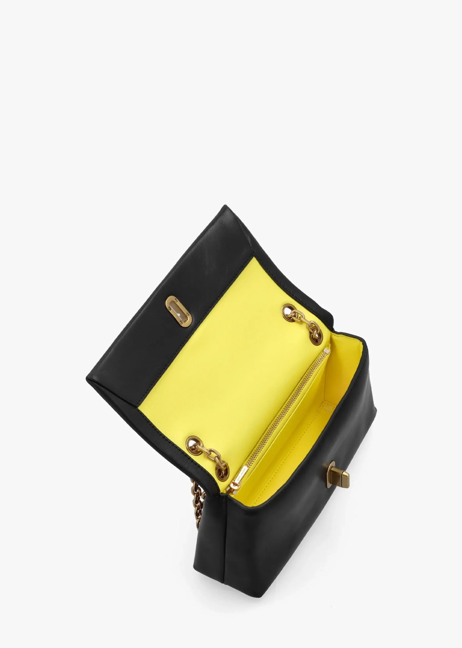 The Dual Chain Black Leather Wallet