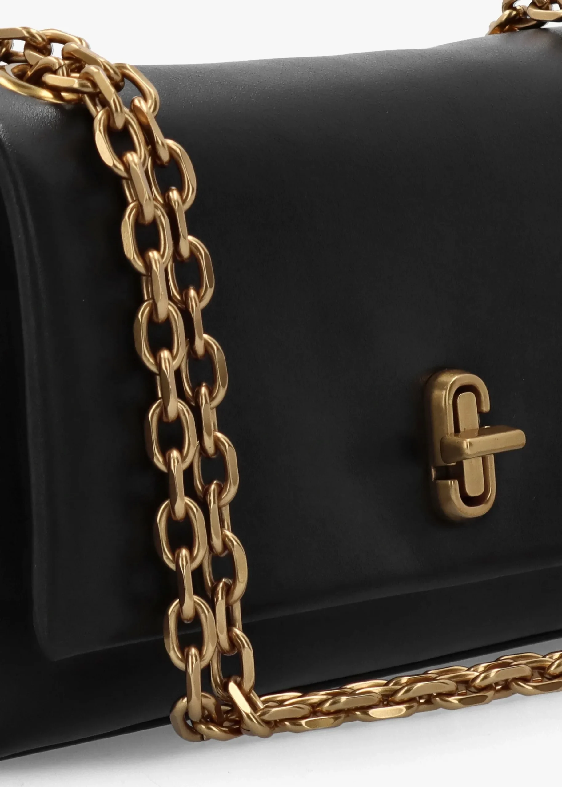 The Dual Chain Black Leather Wallet
