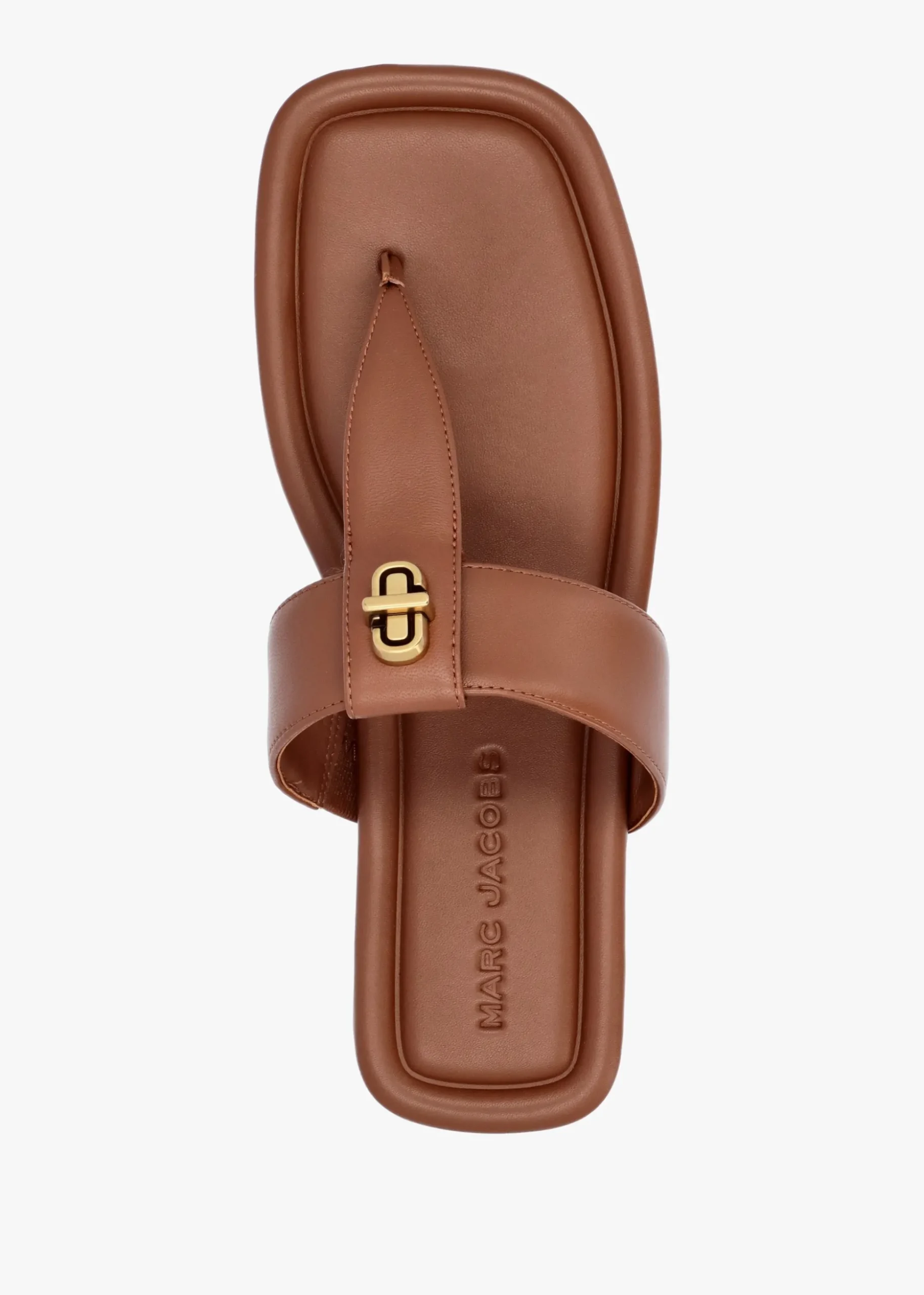 The Dual T Strap Brandy Leather Sandals