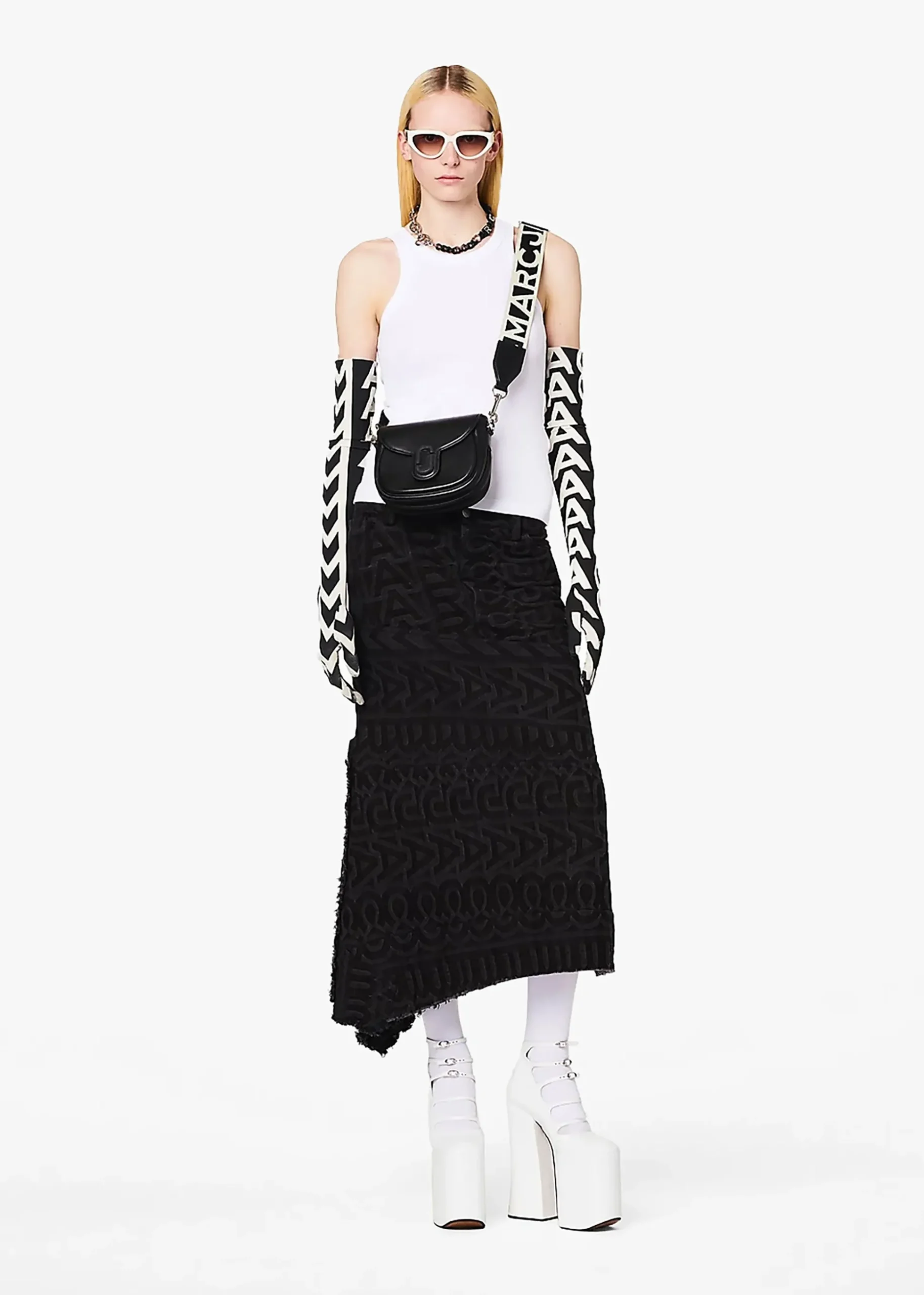 The J Marc Small Black Leather Saddle Bag