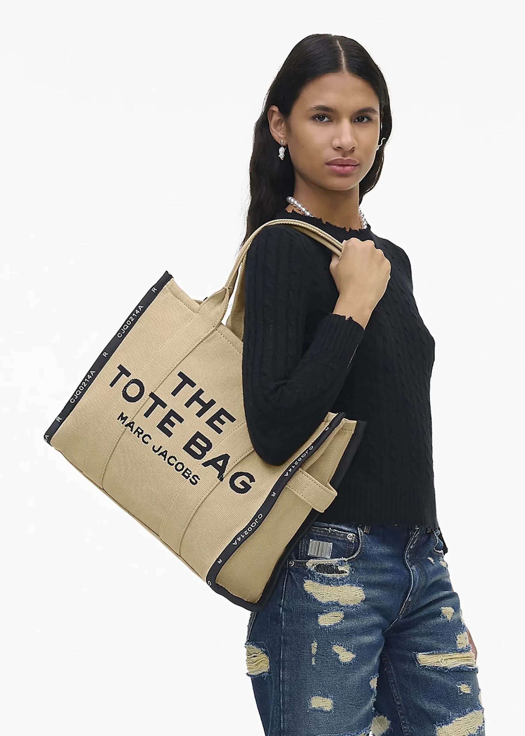 The Jacquard Traveler Warm Sand Tote Bag
