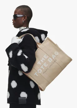 The Large Beige Canvas Tote Bag