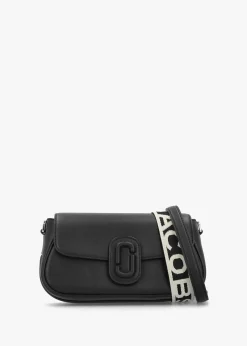 The Large Clover Black Leather Shoulder Bag