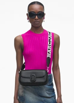 The Large Clover Black Leather Shoulder Bag