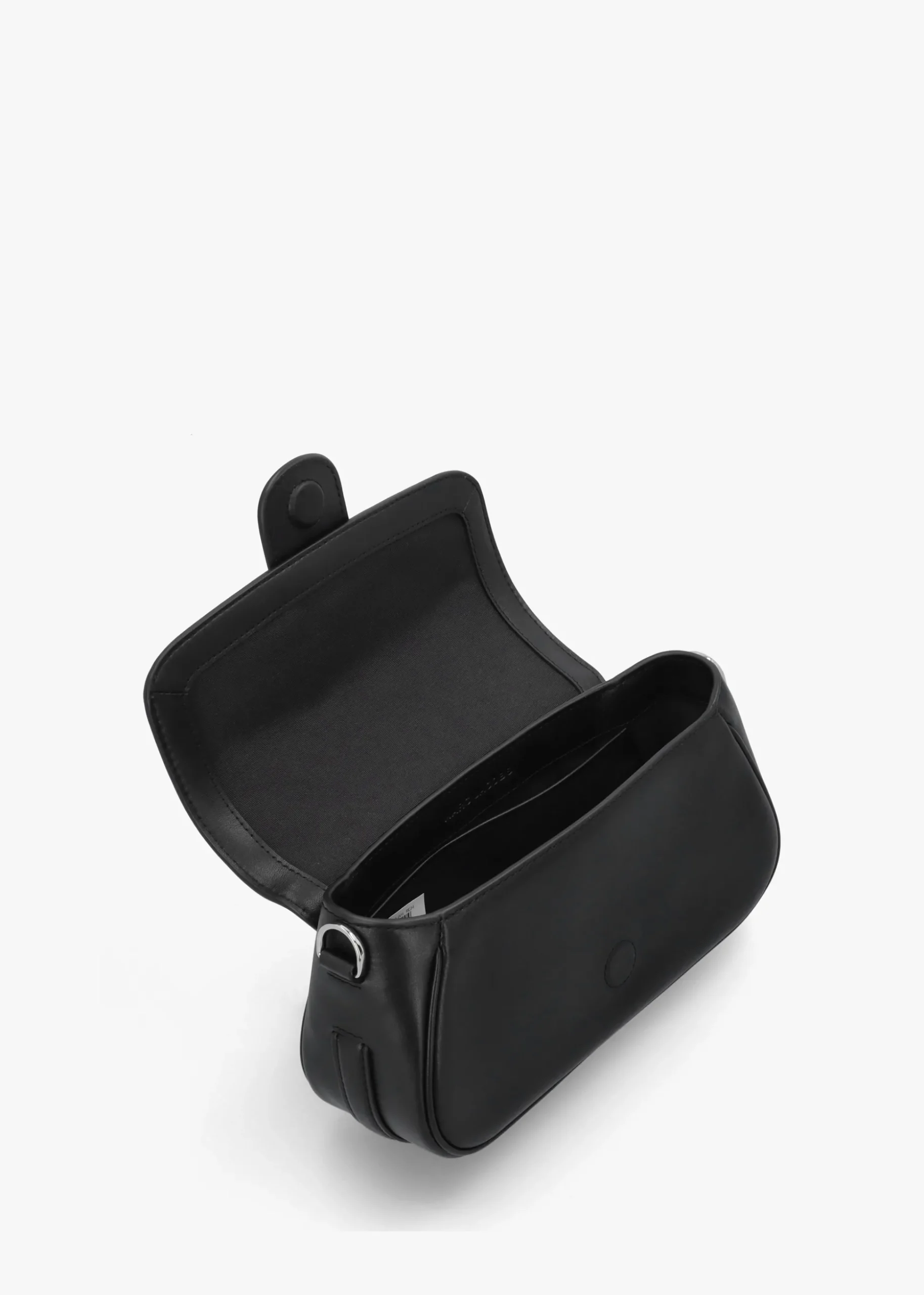 The Large Clover Black Leather Shoulder Bag