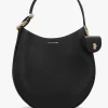 The Large Dual Black Leather Hobo Bag