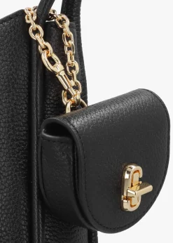 The Large Dual Black Leather Hobo Bag