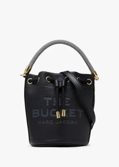The Leather Black Bucket Bag