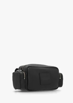 The Leather Black Cargo Bag