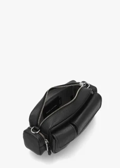 The Leather Black Cargo Bag