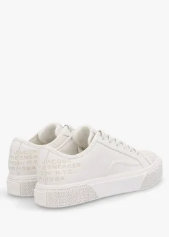 The Leather Cotton White Trainers
