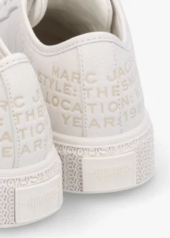 The Leather Cotton White Trainers