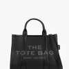 The Leather Medium Black Tote Bag