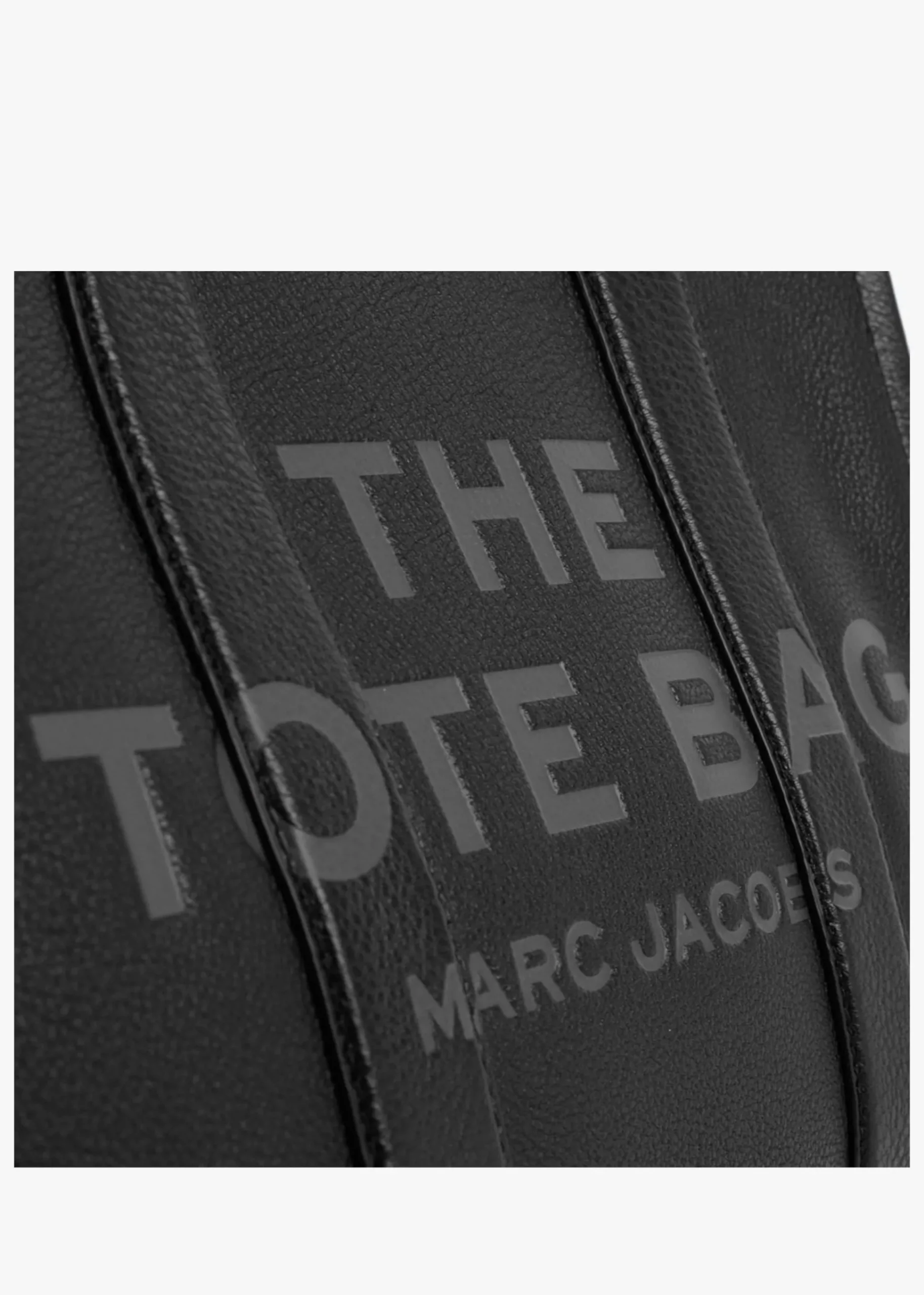 The Leather Medium Black Tote Bag