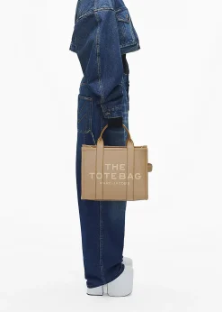 The Leather Medium Camel Tote Bag