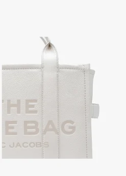 The Leather Medium Cotton Silver Tote Bag