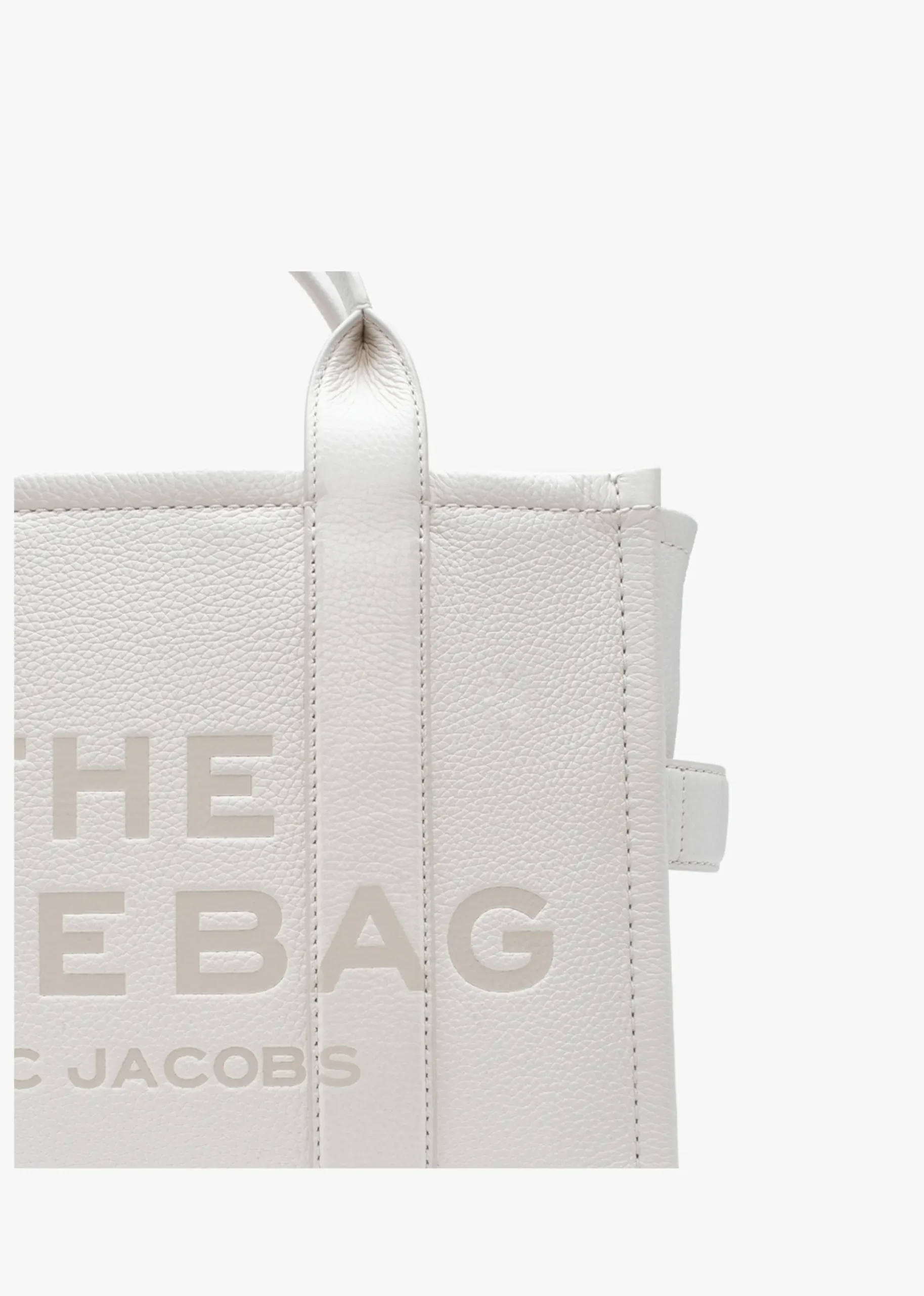 The Leather Medium Cotton Silver Tote Bag