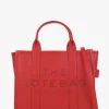 The Leather Medium True Red Tote Bag