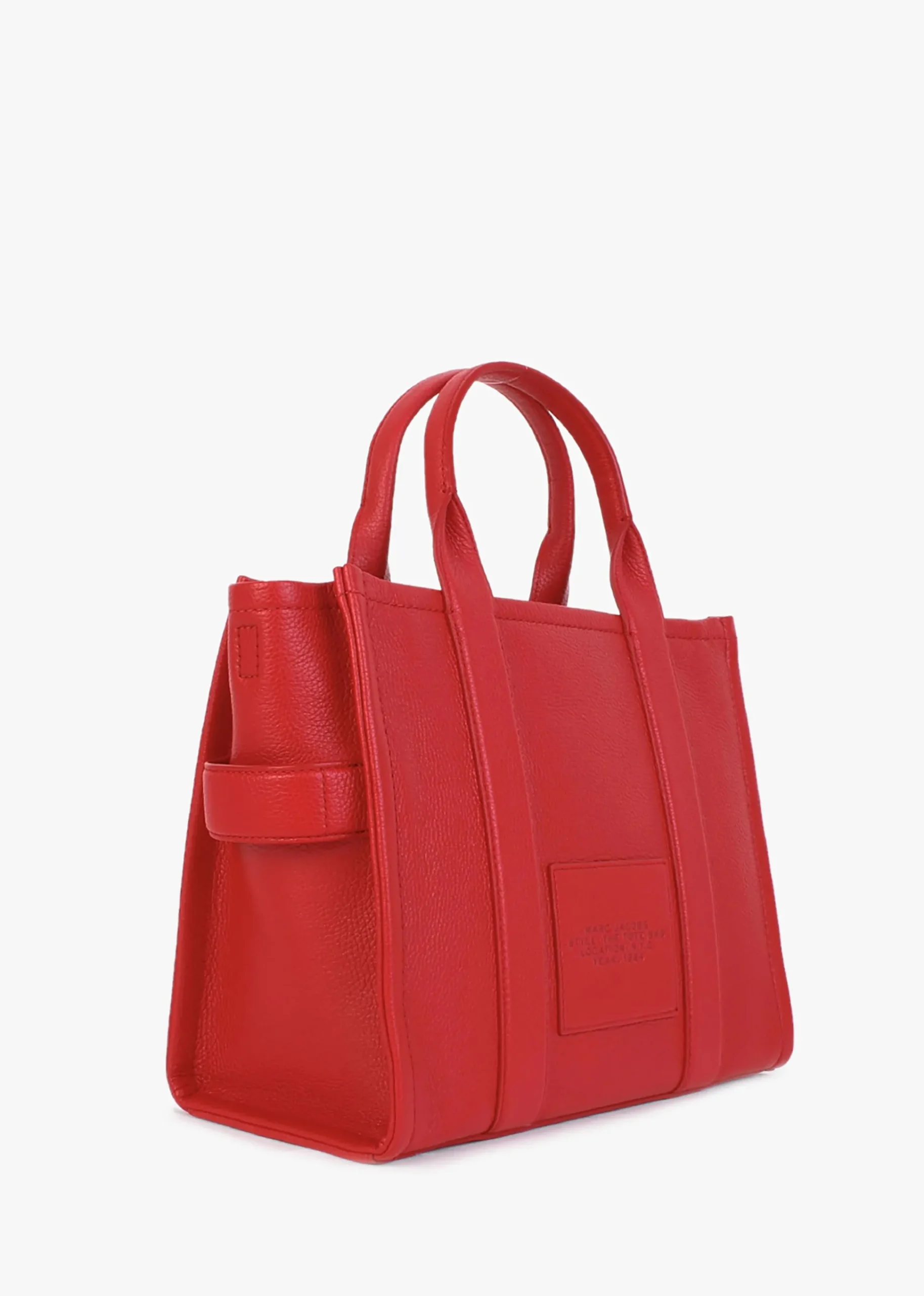 The Leather Medium True Red Tote Bag