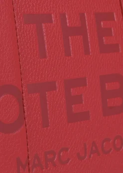 The Leather Medium True Red Tote Bag