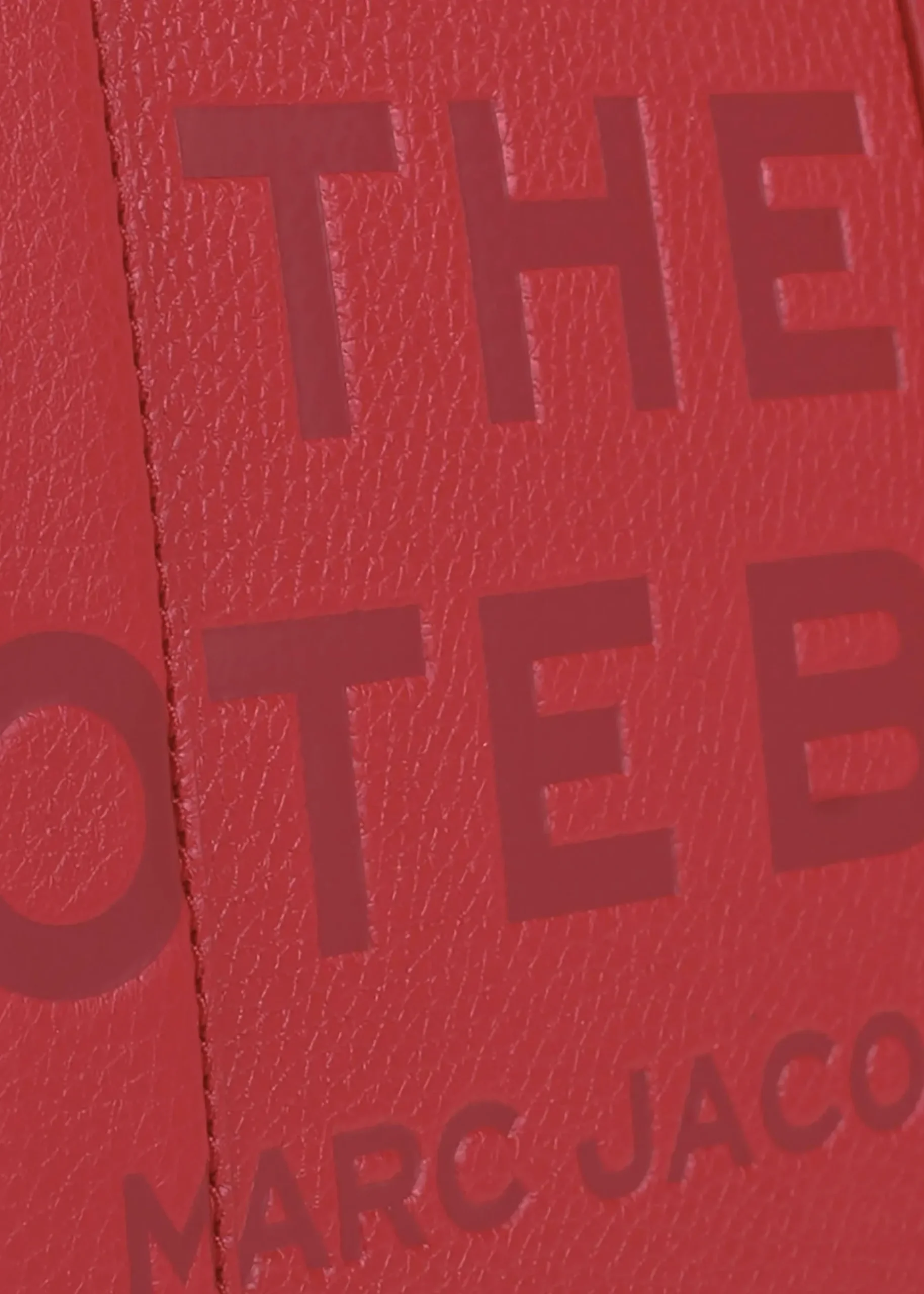 The Leather Medium True Red Tote Bag