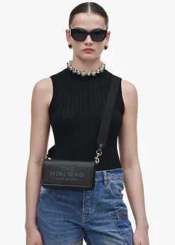 The Leather Mini Black Cross-Body Bag
