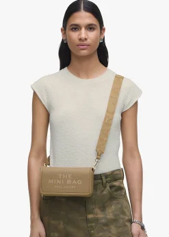 The Leather Mini Camel Cross-Body Bag