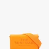 The Leather Mini Tangerine Cross-Body Bag