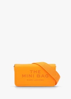 The Leather Mini Tangerine Cross-Body Bag