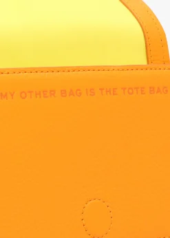 The Leather Mini Tangerine Cross-Body Bag