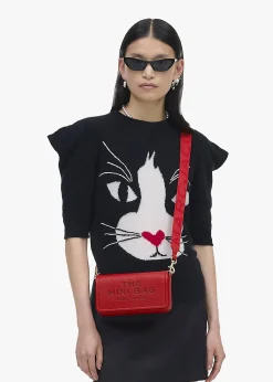 The Leather Mini True Red Cross-Body Bag