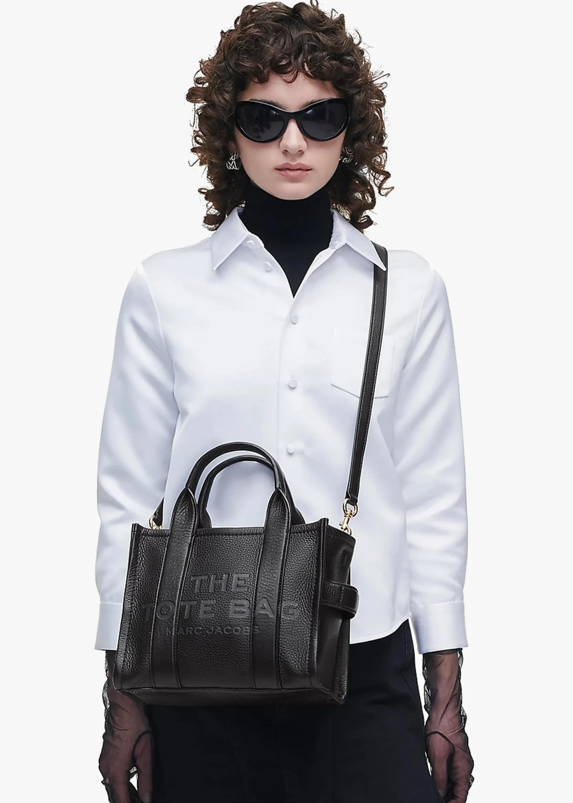 The Leather Small Black Tote Bag