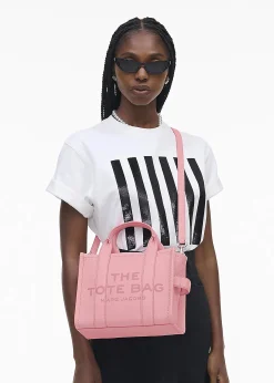 The Leather Small Ribbon Pink Tote Bag
