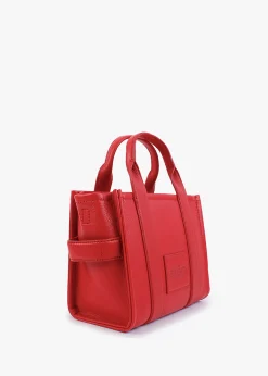The Leather Small True Red Tote Bag
