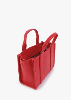 The Leather Small True Red Tote Bag