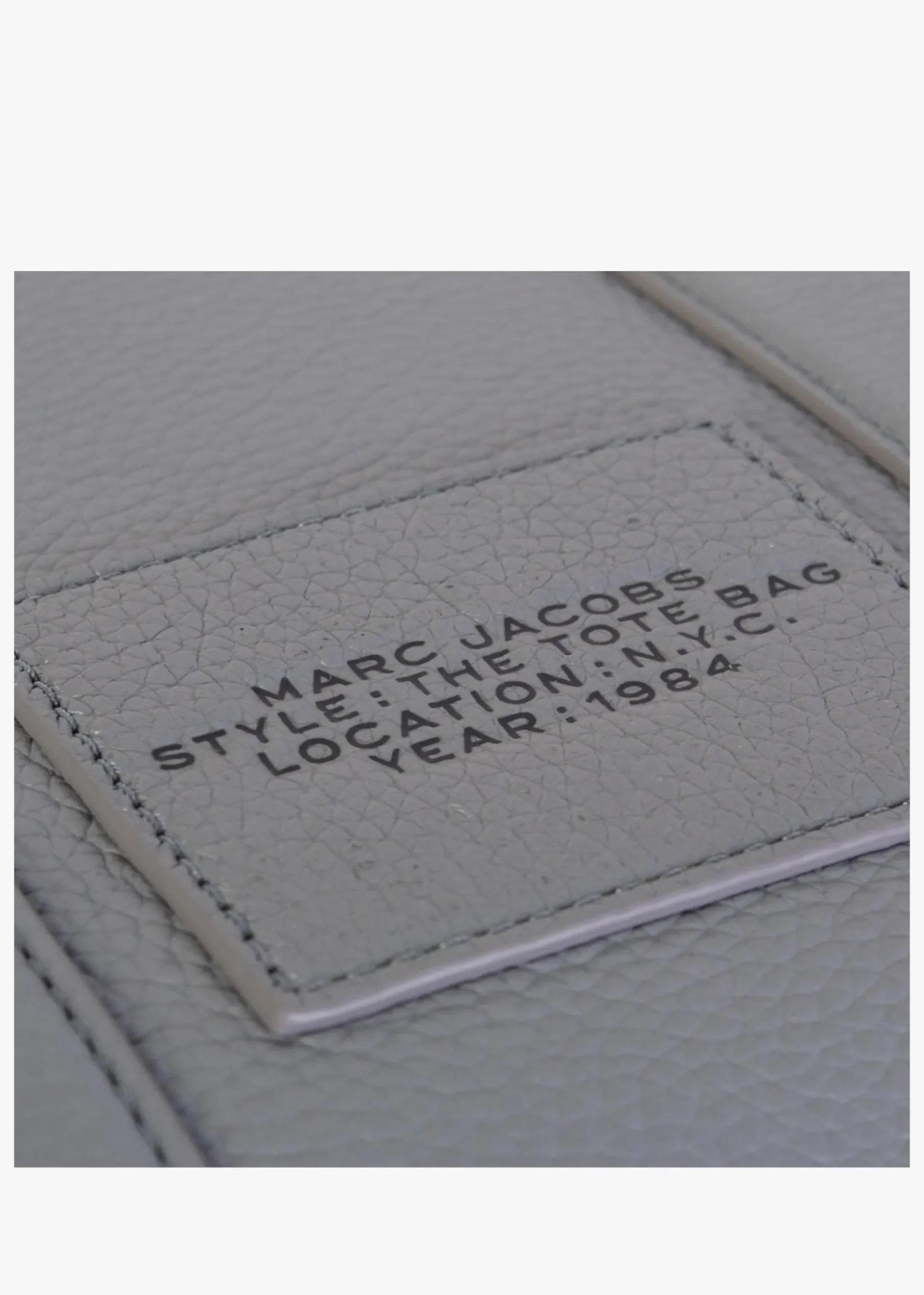 The Leather Small Wolf Grey Tote Bag